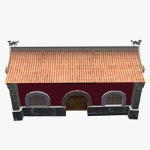 china buddhist temple v4 buildings printable lowpoly 3d print model - Mito3D