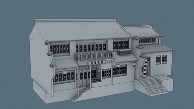 china house03 ancient architecture asian building confucius delta dynasty historic house jiangnan kiven ming model qing river structure watertown yangtze 3d print model - Mito3D