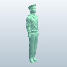 chinese soldier v1 people printable lowpoly 3d print model - Mito3D