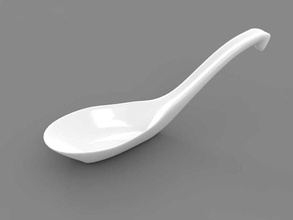 chinese spoon 3ds asian china default dinner ea 3d flatware food furnishings japan kitchen lower max model oriental patterned poly ramen realistic restaurant scanline soup tableware vray 3d print model - Mito3D