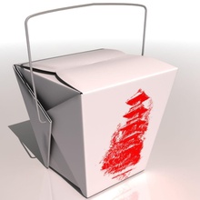 Çin kutu çıkar kutusu kap hızlı gıda model dışarı shadesofreal hazır yemek aldı 3d print model - Mito3D