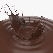 çikolata taç sıçrama 3d molier kahverengi kakao krem karanlık tatlı içme düşüyor sonbahar akış sıvı gıda sıcak uluslararası eritin süt model hareket girdap dalgalar 3d print model - Mito3D