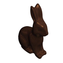chocolate rabbit v1 food printable lowpoly 3d print model - Mito3D