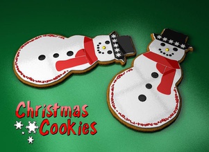 christmas cookie collection crunch food ice jamie111222 model snowman sugar sweet xmas 3d print model - Mito3D