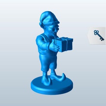 noël elf v1 les fêtes de l'elfe garçon saison imprimable lowpoly 3d print model - Mito3D