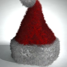 christmas hat accessory cap character clothes gamotion headwear holiday model santa 3d print model - Mito3D