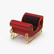Noel kızak sepeti claus tatil mas model royalmix santa sledge kar araç kış x xmas 3d print model - Mito3D