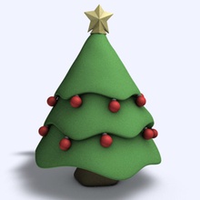 christmas tree decorstion furnishings furniture holiday light nature rda ryndel snow star 3d print model - Mito3D