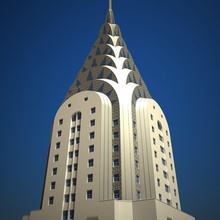 chrysler Binası dddfantast mimarlık bina merkezi şehir ticari apartman yüksek endüstriyel dönüm noktası manhattan modern yeni ny ofis gökdelen yapısı kule york 3d print model - Mito3D