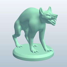 chupacabra v1 mythische Kreaturen bedruckbar ist lowpoly 3d print model - Mito3D