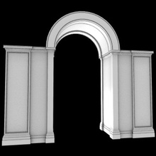 churchel2 arched architecture bulding cathedral catolic christian church el2 door elements enter gate gothic stone structure vybi 3d print model - Mito3D