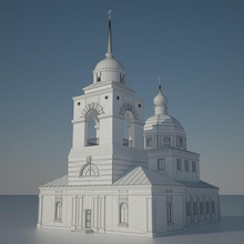 church architecture belief building c chapel christ christian cross dome historic holy kiviive model monastery monks ornate religion sanctity shrine structure temples town wedding 3d print model - Mito3D
