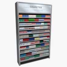 cigarette display 3d architecture beverage box cigar convenience drugs elements food gas grocery marlboro model monkeyodoom pack shop smoke stand station store tobacco 3d print model - Mito3D
