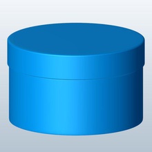 circle v1 circular box containers printable lowpoly 3d print model - Mito3D