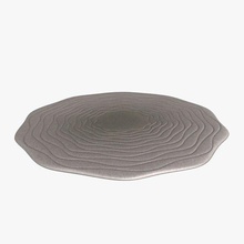 circular throw rug v1 furniture printable lowpoly 3d print model - Mito3D