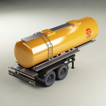 la cisterna del camión 01 3d coche contenedor el fluido pesado líquido de leche modelo petróleo realista semi semitraile semitruck skyart3d tanque remolque trailer transporte vehículo 3d print model - Mito3D