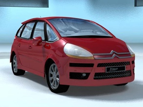 citroen c4 grand picasso auto de automóviles bak3d coche pesado móvil motor asiento furgoneta vehículo la rueda 3d print model - Mito3D