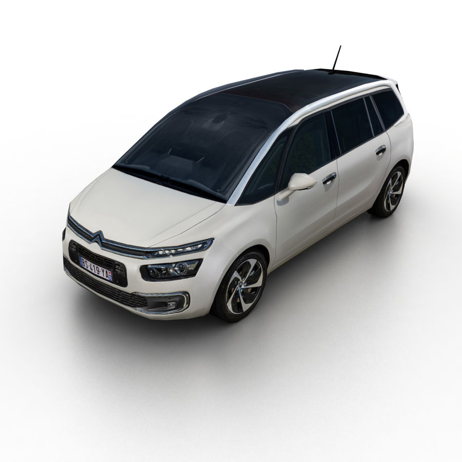 citroen grand c4 picasso 2016 2017 bus voiture citroën ville euro de la famille france lourd bas lowpoly minivan modèle passagers poly prêt réel berline taurus x temps le trafic transport van véhicule 3D print model - Mito3D