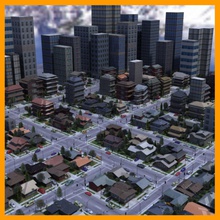de la ciudad arquitectura edificio paisaje juego casa inferior maya metropolitana modelo poli escena rascacielos calle estructura th3d urbano 3d print model - Mito3D