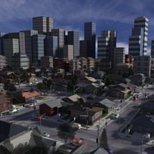şehir ölçülere max Görünümüdür mimarlık bina oyun ev houseslow Büyükşehir model poly sahne gökdelen sokak yapısı th3d kentsel 3d print model - Mito3D