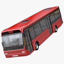 autobús de la ciudad ventaja el coche diesel e mod rápido híbridos industrial máquina masa modelo motor los pasajeros público servicio tránsito transporte viajes urbano vehículo 3d print model - Mito3D