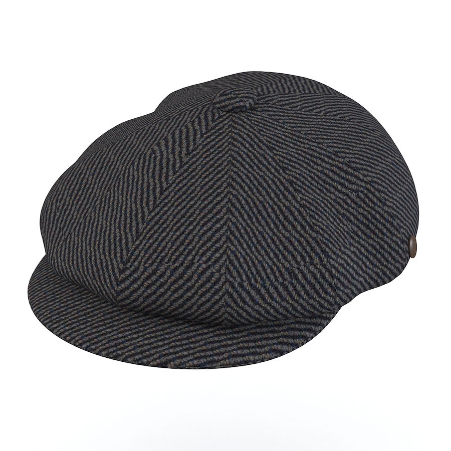 la ciudad deportiva de donegal tweed newsboy cap accesorio carácter ropa sombrero hombre modelo shop3ds deporte 3D print model - Mito3D