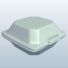 clamshell box v1 small containers printable lowpoly 3d print model - Mito3D