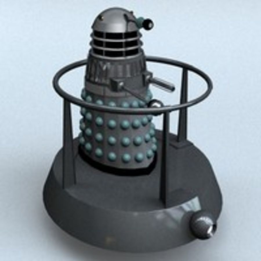 clásico dalek marcos 3 hoverbout la aeronave anti carácter criaturas disco médico de gravedad hastran hover marca monster el robot espacio nave espacial ovni 3D print model - Mito3D