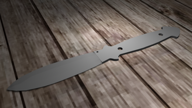 klasik bıçak silah 3d print model - Mito3D