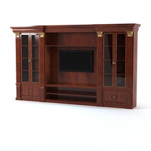 classic tv entertainment furniture cabinet cupboard furnishings model shop3ds showcase traditional 3d print model - Mito3D
