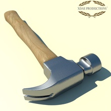 artiglio di un martello il industriale ferro modello unghia l'acciaio strumento l'arma xdae 3d print model - Mito3D
