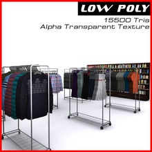 clothes 3dfreelancerus assets casual collection dress game hanger interior lower lowpoly model outlet poly rack ready real shelf shirt shop store t time 3d print model - Mito3D
