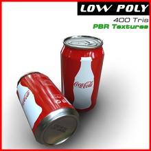 coca-cola can 3dfreelancerus aluminium beverage bottle coca coke cola container drinking food game lower lowpoly model pbr pepsi poly ready real recyclable soda softdrink texture time 3d print model - Mito3D