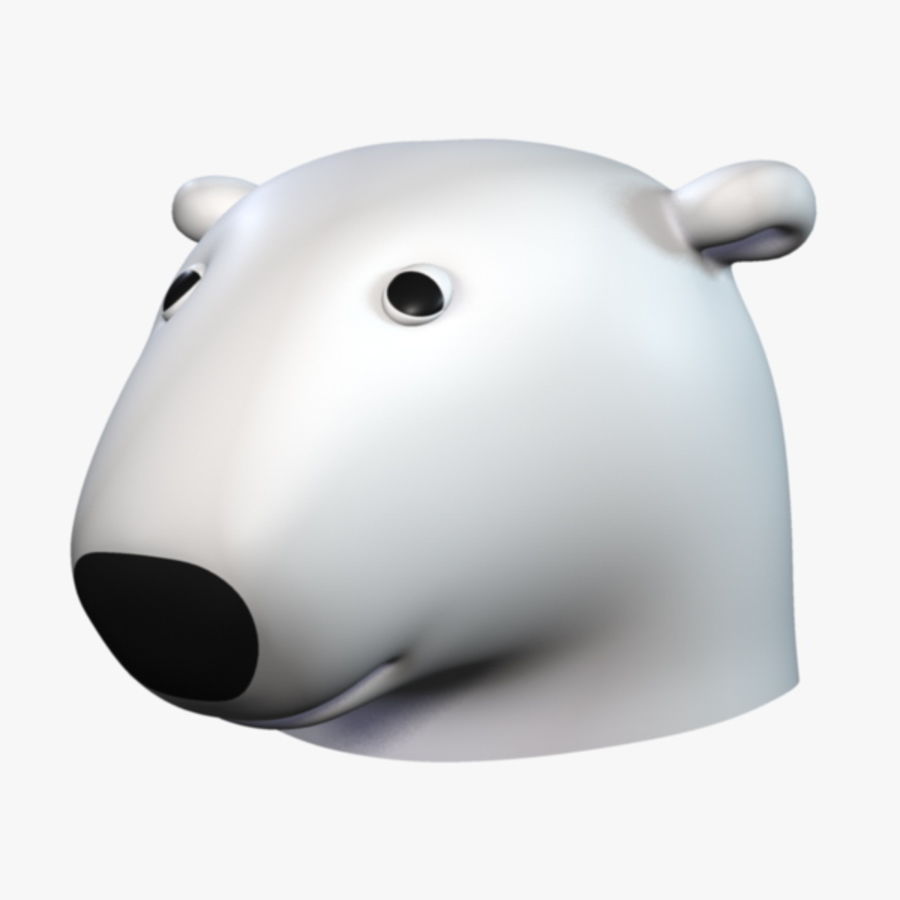 coca cola bear head animal bust cartoon character cocacola coke cute face goktugg ice kid model mouth nose polar portrait toy 3D print model - Mito3D