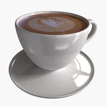 coffee art 3 3dsam79 beverage cafe cappuccino cup espresso food furnishings latte model mug tableware 3d print model - Mito3D
