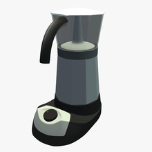 bouilloire v2 café maker de l'électronique imprimable lowpoly 3d print model - Mito3D