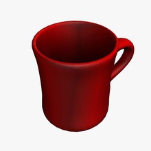 kahve kupa mug mutfak öğeleri yazdırılabilir lowpoly 3d print model - Mito3D