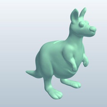 coinbank kanguru v1 para banka kaplar yazdırılabilir lowpoly 3d print model - Mito3D