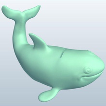 coinbank killerwhale v1 para banka katil balina kaplar yazdırılabilir lowpoly 3d print model - Mito3D