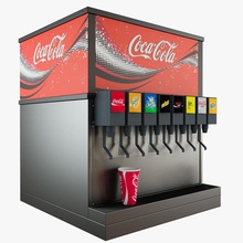 cold drink dispencer 3d automatic beverage cafe coco cola drinking esenyardim fast food ice industrial juice machine model obj realistic restaurant self service shop softdrink store vray zero 3d print model - Mito3D