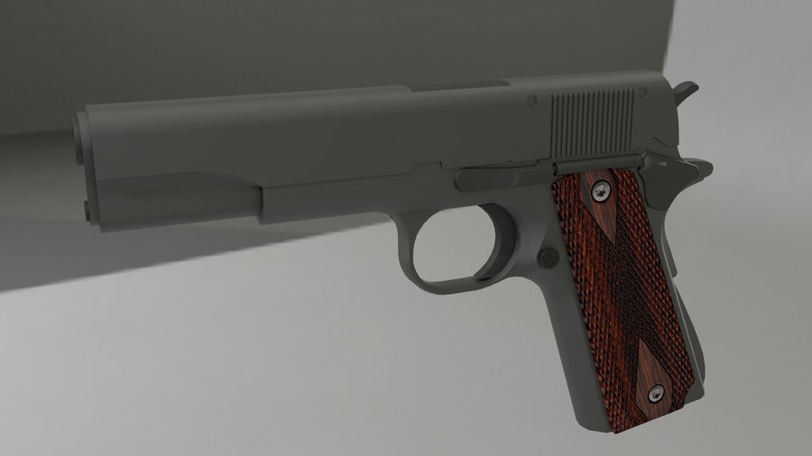 colt 1911 pistol firearm gun ivancebellan m1911 model weapon ww1 ww2 3D print model - Mito3D