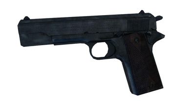 colt 1911 3d dacosta jeu arme à feu justin bas de modèle les nations nouvelles pistolet poly l'arme 3d print model - Mito3D