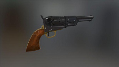 colt walker western weapons 3d print model - Mito3D
