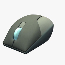 el ratón de la computadora v3 equipo mouse1 electrónica imprimible lowpoly 3d print model - Mito3D