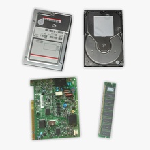 parti di computer accesso scheggiato chipset collezione disco auto l'elettronica floppy più in basso per la scheda madre memoria microchip modello operatorio poli ram casuale roodydoody archiviazione 3d print model - Mito3D