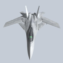 concept fighter kf2-hammer 14 22 35 air aircraft airplane f hammer icdi1257 jet kf2 military model plane stealth 3d print model - Mito3D
