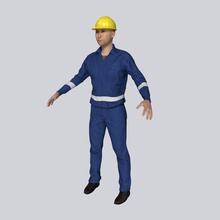 construction worker blender carpenter character coal forklift guys human longwall male man mechanic mine miner model obj ocstard offshore people ppe realistic rescue rig workman 3d print model - Mito3D