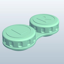 contact lens holder v1 personal care printable lowpoly 3d print model - Mito3D
