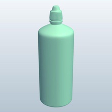 Kontakt Linse Lösung Flasche v1 persönlich Pflege druckbar Lowpoly 3d print model - Mito3D