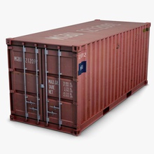 container 20ft 3d 3ds box cargo crane crate docking industrial iso load logistics max model port sea shipping shiva3d trailer train transport transportation vray 3d print model - Mito3D